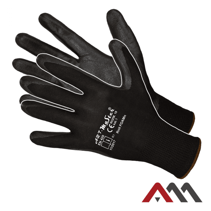 Zestaw (12 par) Rękawic ART.MAS KAT.1 RNITFOAMN