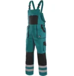 Spodnie ogrodniczki CXS Luxy Bright zielone