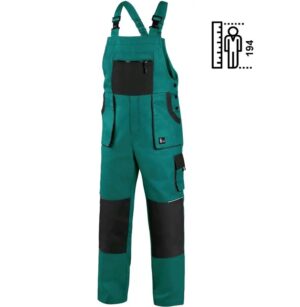 Spodnie ogrodniczki CXS Luxy Robin zielono-czarne na wzrost 194 cm