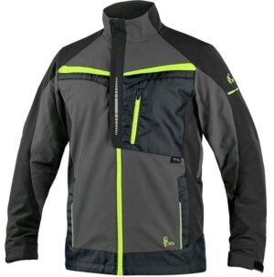 Bluza robocza CXS Naos szaro-czarna z żółtymi dodatkami