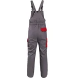 Spodnie ogrodniczki CXS Luxy Robin szaro-czerwone