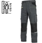 Spodnie CXS Stretch grafitowo-czarne