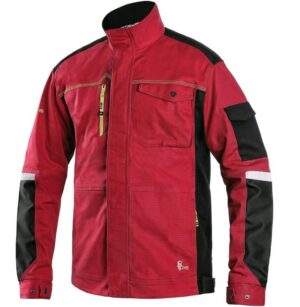 Bluza robocza CXS Stretch czerwono-czarna