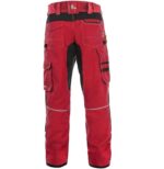 Spodnie CXS Stretch czerwono-czarne